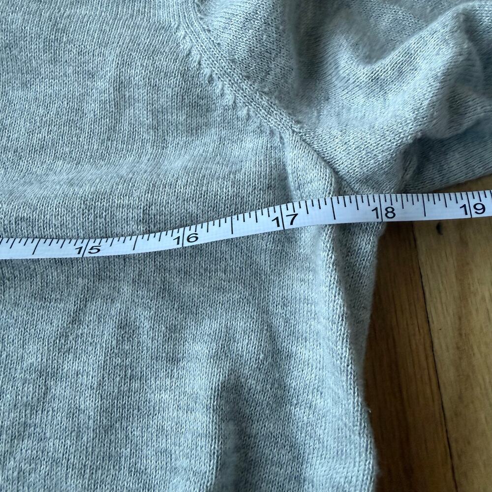 Vineyard Vines Gray Pullover V-neck Knit Sweater Sz S Preppy Spring Chic Minimal - Picture 3 of 8